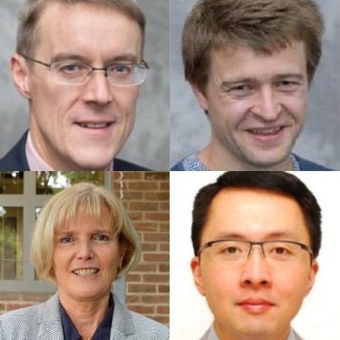 Photo montage of the 4 Mitocamb PIs: Chinnery, Horvarth, Ameele, Yu