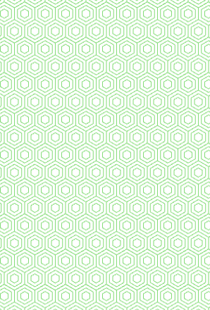 Repeating pattern of light green hexagons